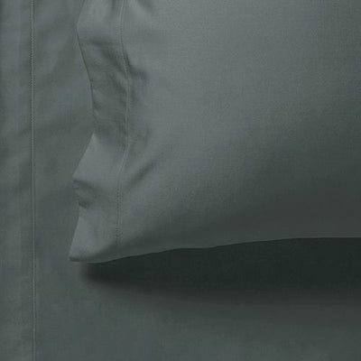 1000TC Ultra Soft Single Size Bed Charcoal Flat & Fitted Sheet Set Payday Deals
