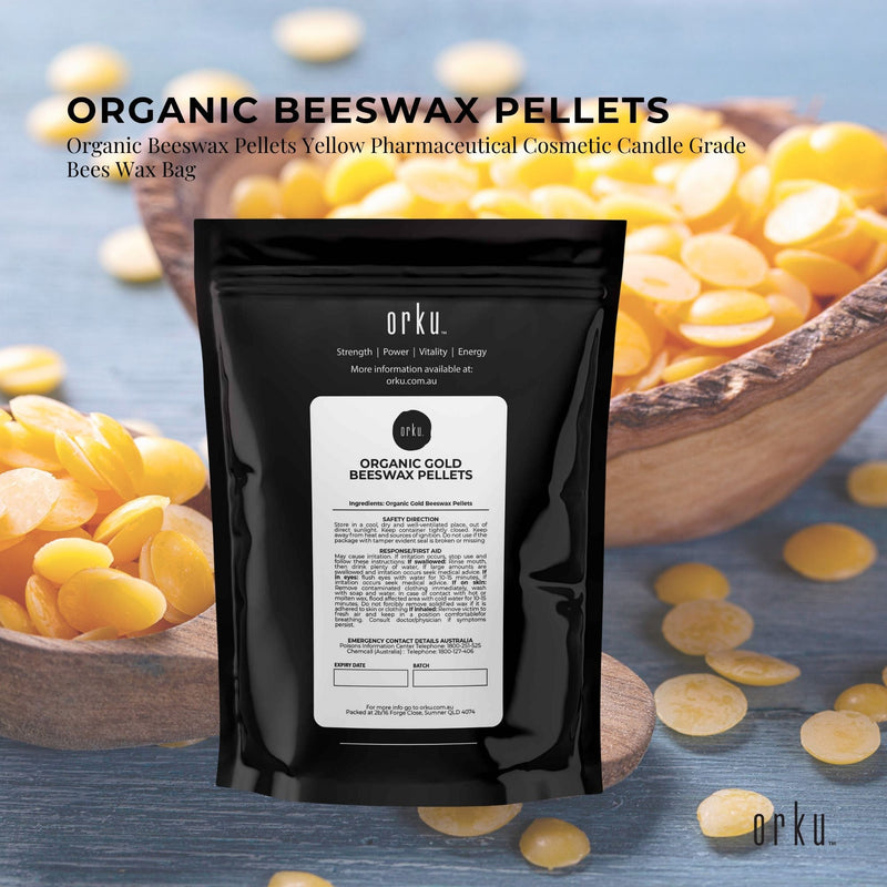 100g Organic Beeswax Pellets Yellow Pharmaceutical Cosmetic Candle Bees Wax Payday Deals