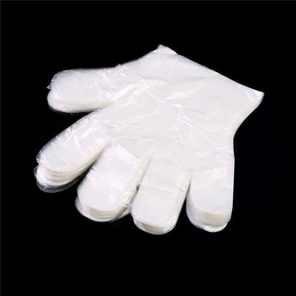 100pcs HANDY Disposable Plastic Gloves Transparent Food Handling Hygienic Catering Payday Deals