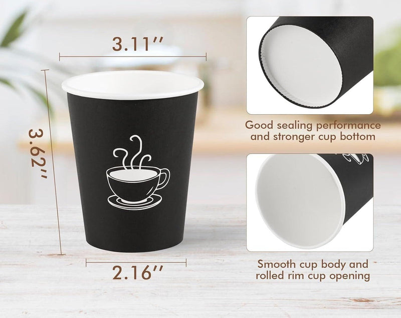 1080x Disposable Coffee Cups 8oz Extra Strong Takeaway Paper Take Away Bulk Payday Deals