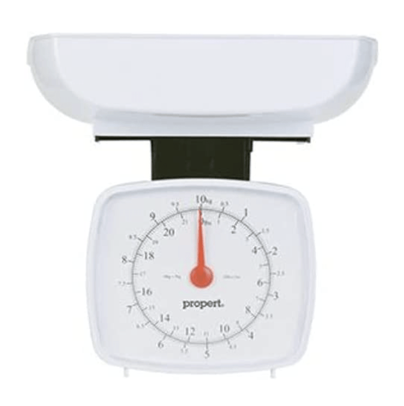 10kg Propert Large Capacity Mechanical Kitchen Scales - White/Black Payday Deals