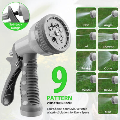 10M Retractable Garden Air Hose Reel Storage Auto Rewind Wall Mounted Grey AU Payday Deals