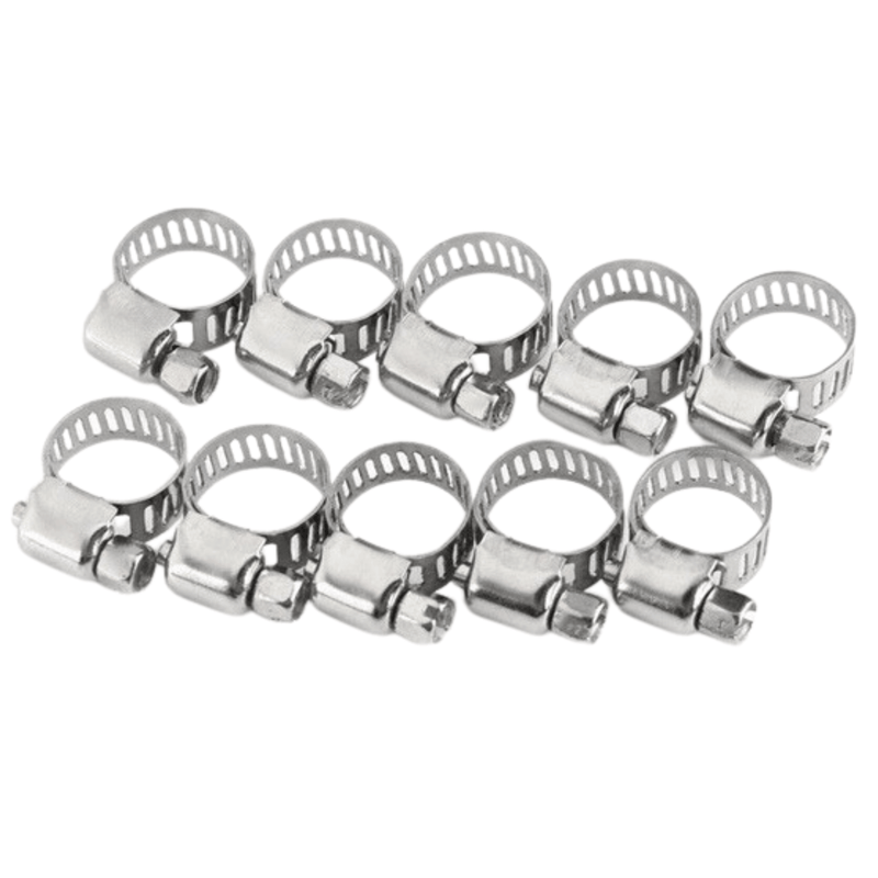 10pcs Hose Clamp Cars Motorcycle Fuel Line Jubilee Petrol Pupe Clips Garden DIY Tools Payday Deals