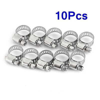 10pcs Hose Clamp Cars Motorcycle Fuel Line Jubilee Petrol Pupe Clips Garden DIY Tools Payday Deals