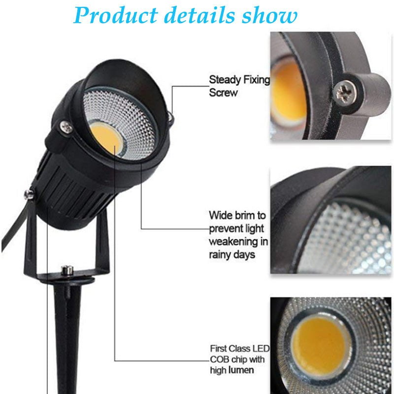 10X 12V LED waterproof Outdoor Garden Spotlights landscape light Lamp Yard Flood Payday Deals