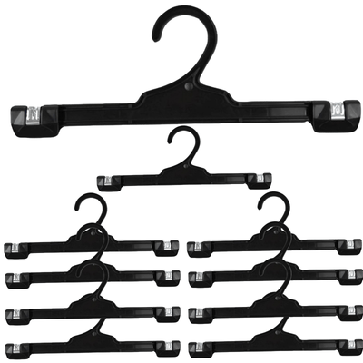 10x CLIP HANGERS Push Down Hanger 310mm Commercial Pants Shorts Dress Bulk R310 Payday Deals