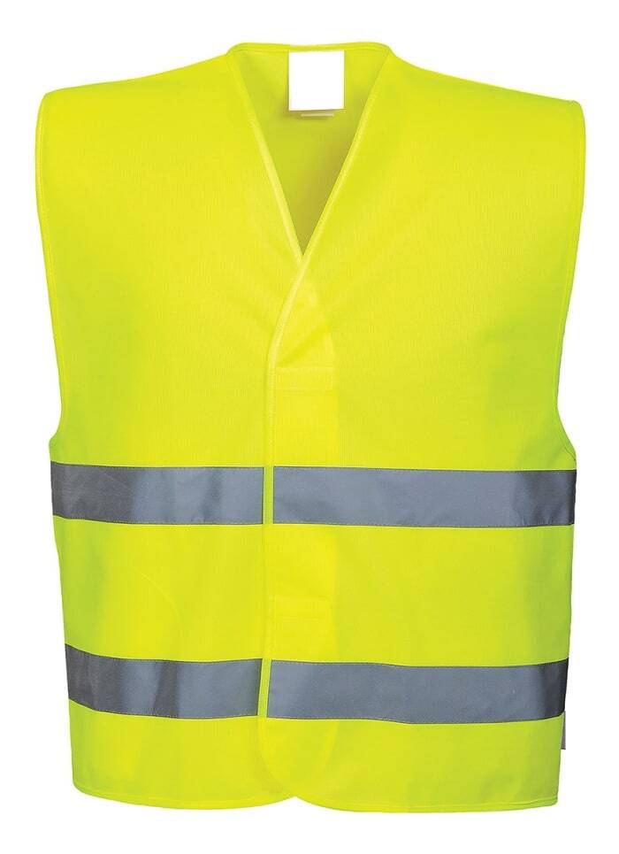 10x Hi Vis Safety Vest Reflective Tape Workwear Night & Day Bulk - Yellow - One Size Payday Deals