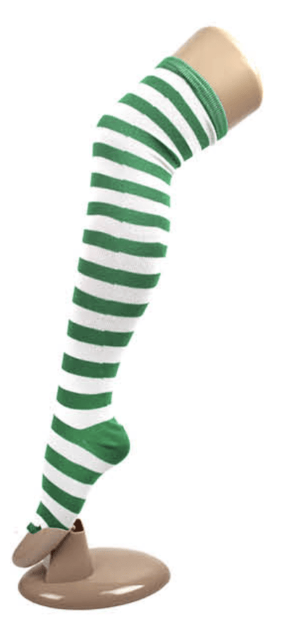 10x OVER THE KNEE SOCKS Plain Striped High Thigh Ladies Long Stocking BULK Price