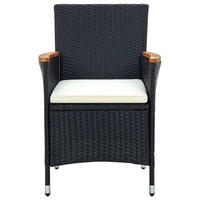 11 Piece Garden Dining Set with Cushions Black Payday Deals
