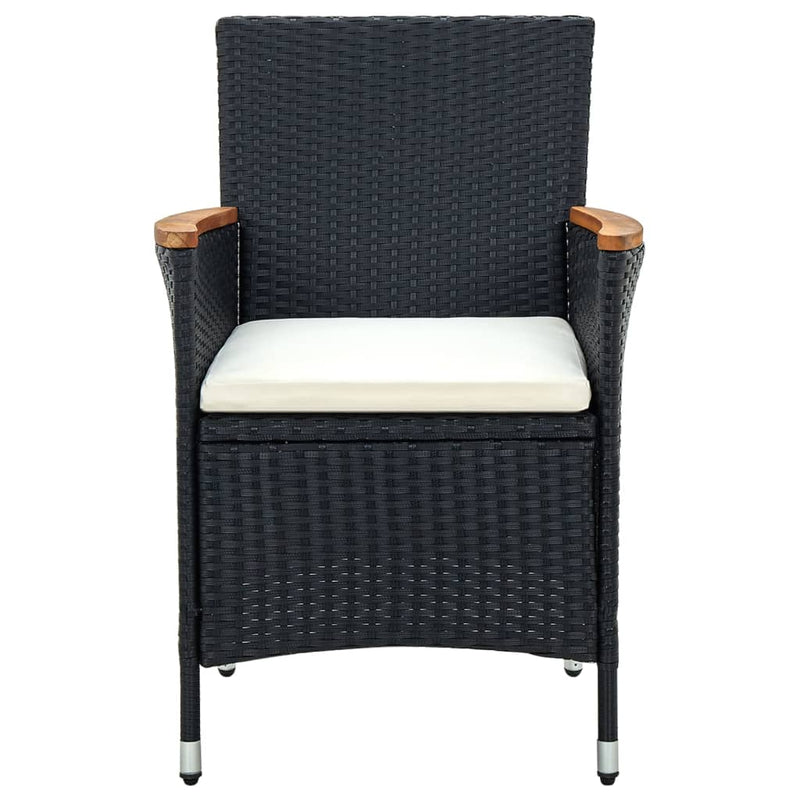 11 Piece Garden Dining Set with Cushions Black Payday Deals