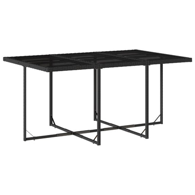 11 Piece Garden Dining Set with Cushions Black Poly Rattan Payday Deals