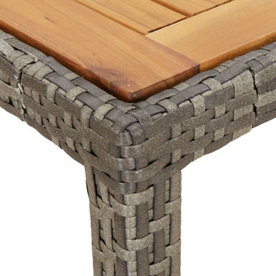 11 Piece Garden Dining Set with Cushions Grey Poly Rattan Payday Deals
