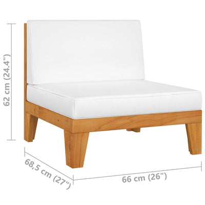 11 Piece Garden Lounge Set with Cushions Solid Acacia Wood Payday Deals