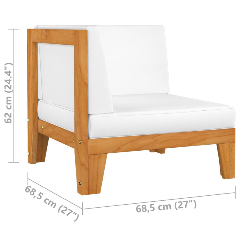 11 Piece Garden Lounge Set with Cushions Solid Acacia Wood Payday Deals
