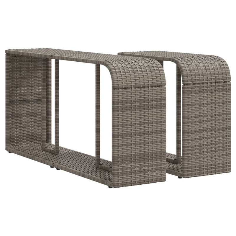 11 Piece Garden Sofa Set with Cushions Grey Poly Rattan Payday Deals