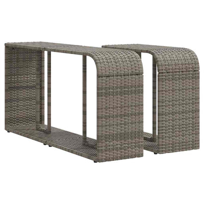 11 Piece Garden Sofa Set with Cushions Grey Poly Rattan Payday Deals