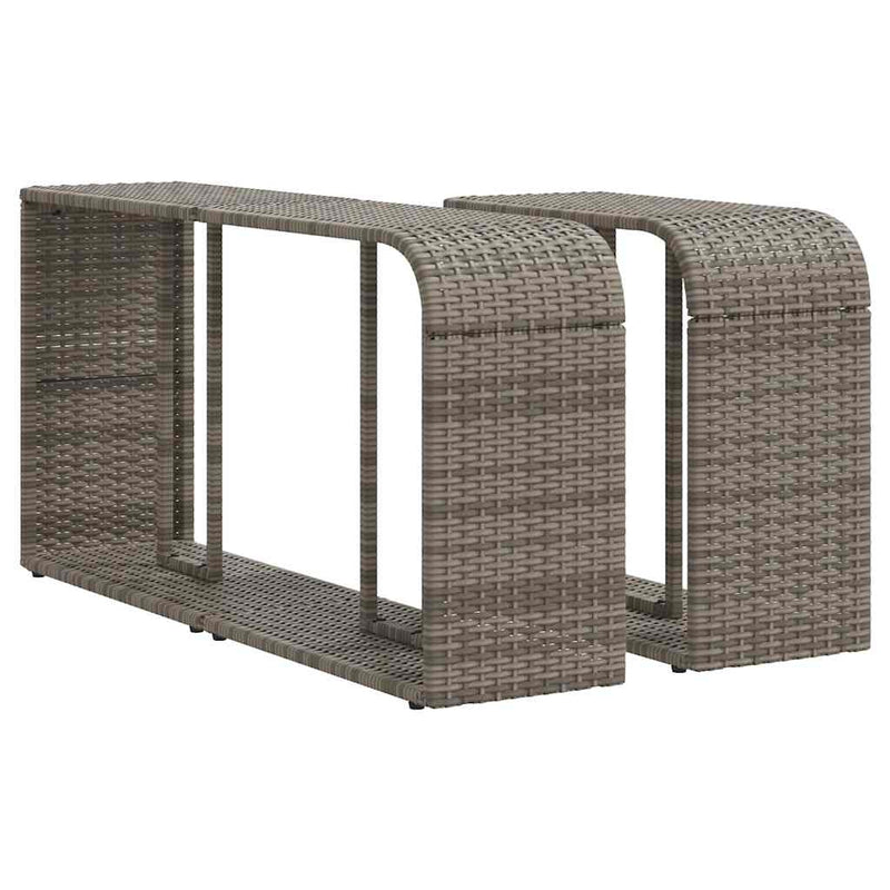 11 Piece Garden Sofa Set with Cushions Grey Poly Rattan Payday Deals