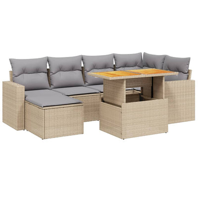 11 Piece Garden Sofa Set with Cushions Grey Poly Rattan Payday Deals