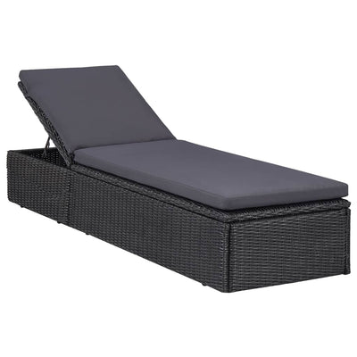 11 Piece Outdoor Dining Set Poly Rattan Black Payday Deals