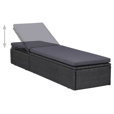 11 Piece Outdoor Dining Set Poly Rattan Black Payday Deals