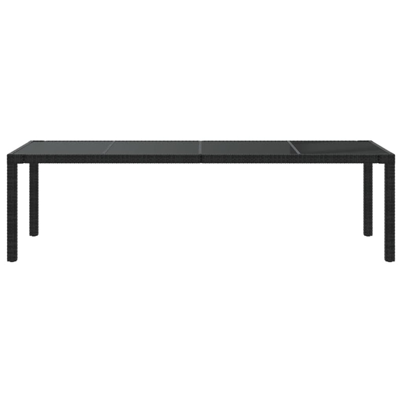 11 Piece Outdoor Dining Set with Cushions Poly Rattan Black and Grey Payday Deals