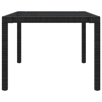 11 Piece Outdoor Dining Set with Cushions Poly Rattan Black and Grey Payday Deals