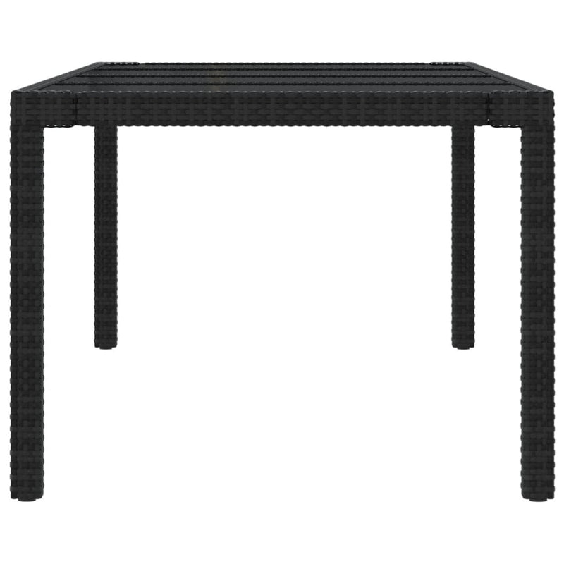 11 Piece Outdoor Dining Set with Cushions Poly Rattan Black and Grey Payday Deals
