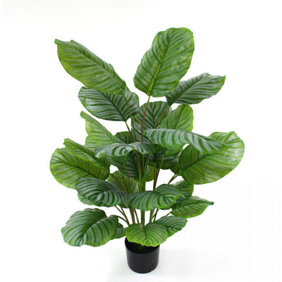 110cm Potted Faux Calathea Plant Artificial Flower Greenery Decor Payday Deals