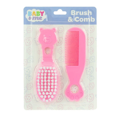 Baby & Me Baby Brush And Comb Set Pink