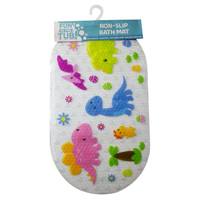 Fun In The Tub Non Peel Anti-bacterial Mould Free Dinosaur Bath Mat 69 x 39cm