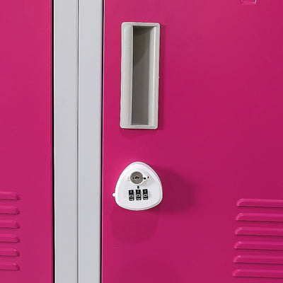 12-Door Locker for Office Gym Shed School Home Storage - 3-Digit Combination Lock Payday Deals