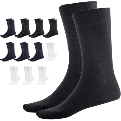 12 Pairs BAMBOO SOCKS Crew Natural Eco Healthy Enviro Unisex Business Work BULK Payday Deals