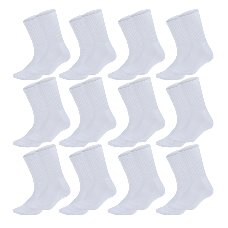 12 Pairs Bamboo Socks Unisex Premium Fiber Sock Super Soft Crew Payday Deals