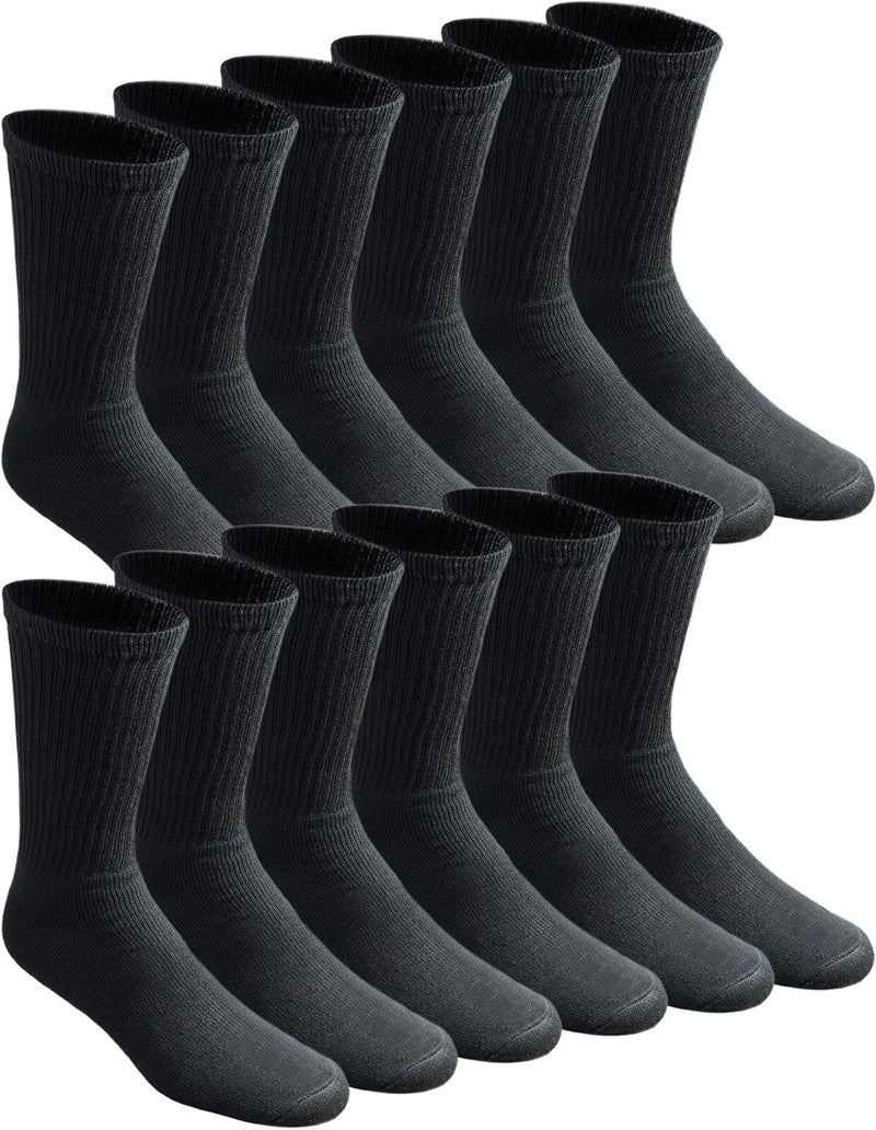 12 Pairs Bamboo Socks Unisex Premium Fiber Sock Super Soft Crew Payday Deals