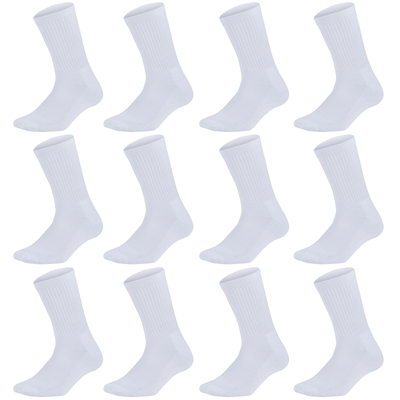 12 Pairs Bamboo Socks Unisex Premium Fiber Sock Super Soft Crew