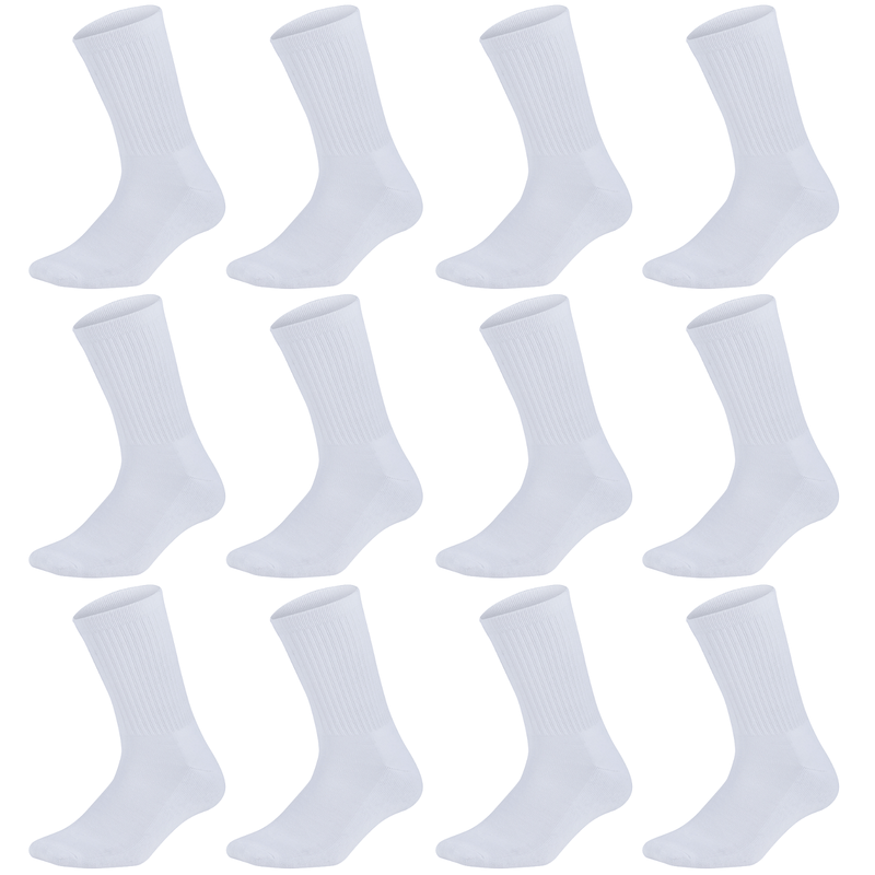 12 Pairs Bamboo Socks Unisex Premium Fiber Sock Super Soft Crew Payday Deals