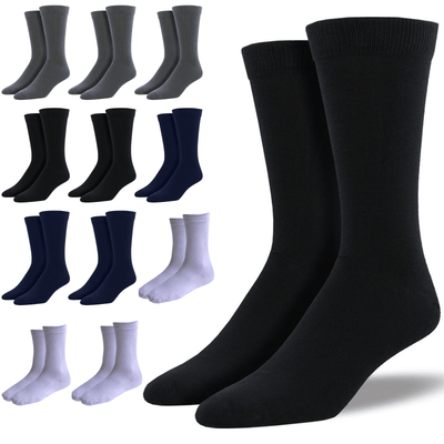 12 Pairs Premium Bamboo Loose Top Socks Diabetic Diabetes Circulation Eco Sox Payday Deals