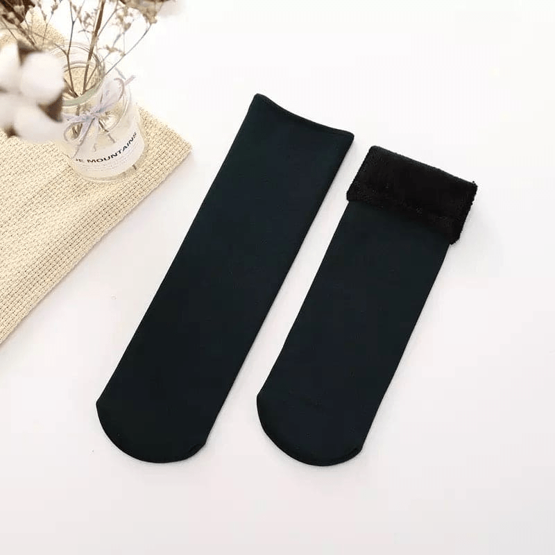 12 Pairs Thick Fur THERMAL HEATED SOCKS Warm Winter Comfort Work Ski Reversible Payday Deals