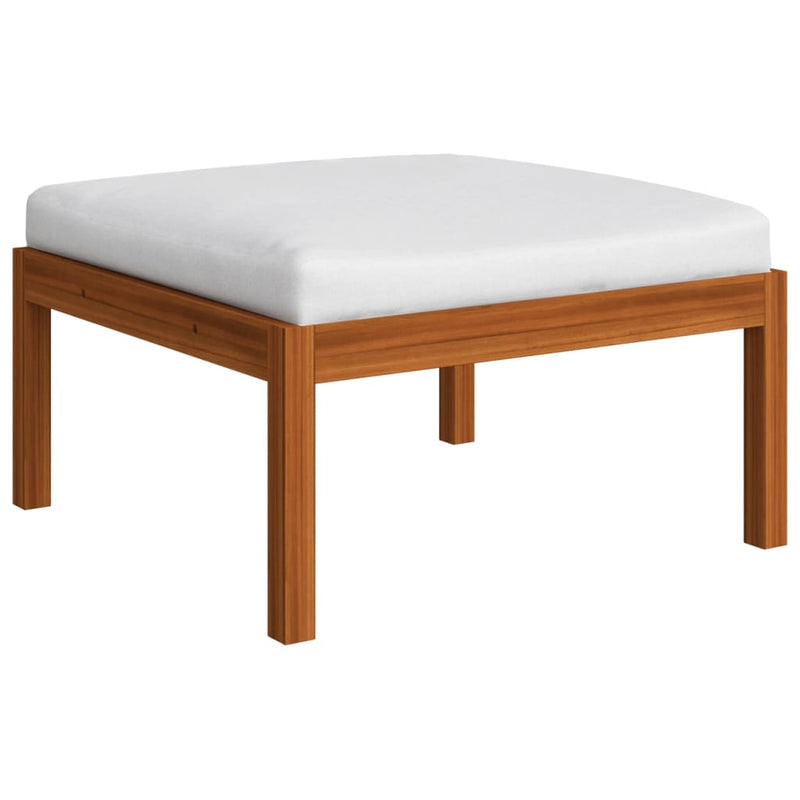 12 Piece Garden Lounge Set with Cushions Cream Solid Acacia Wood Payday Deals