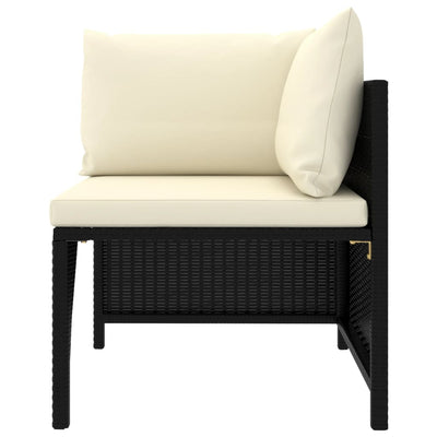 12 Piece Garden Lounge Set with Cushions Poly Rattan Black Payday Deals