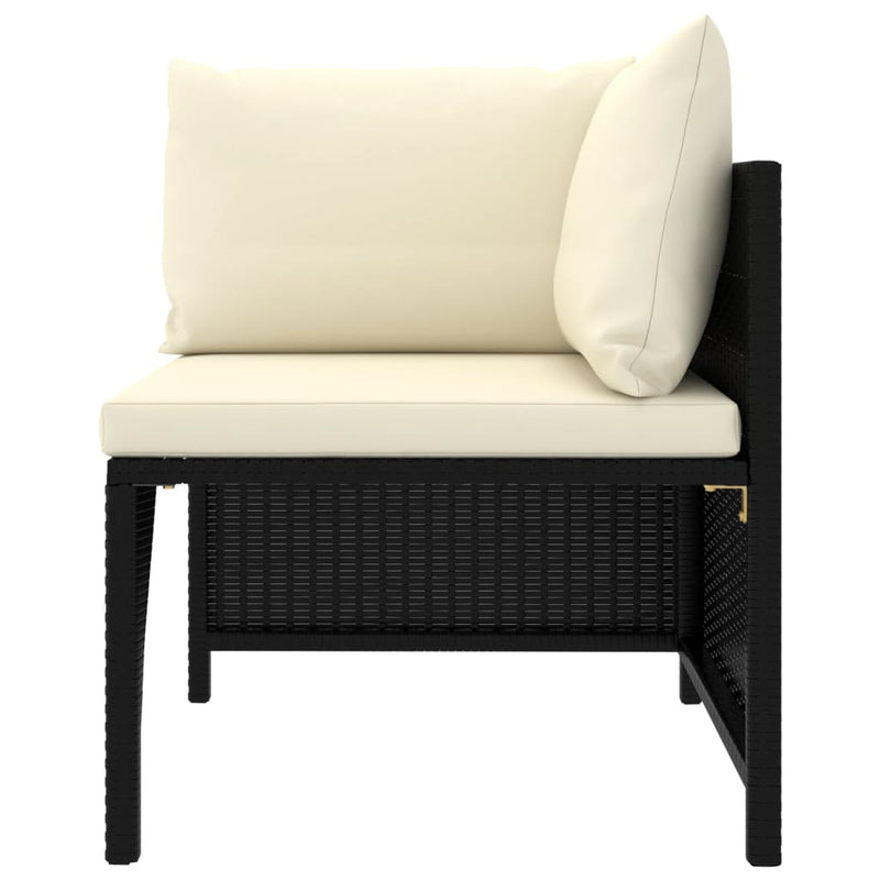 12 Piece Garden Lounge Set with Cushions Poly Rattan Black Payday Deals