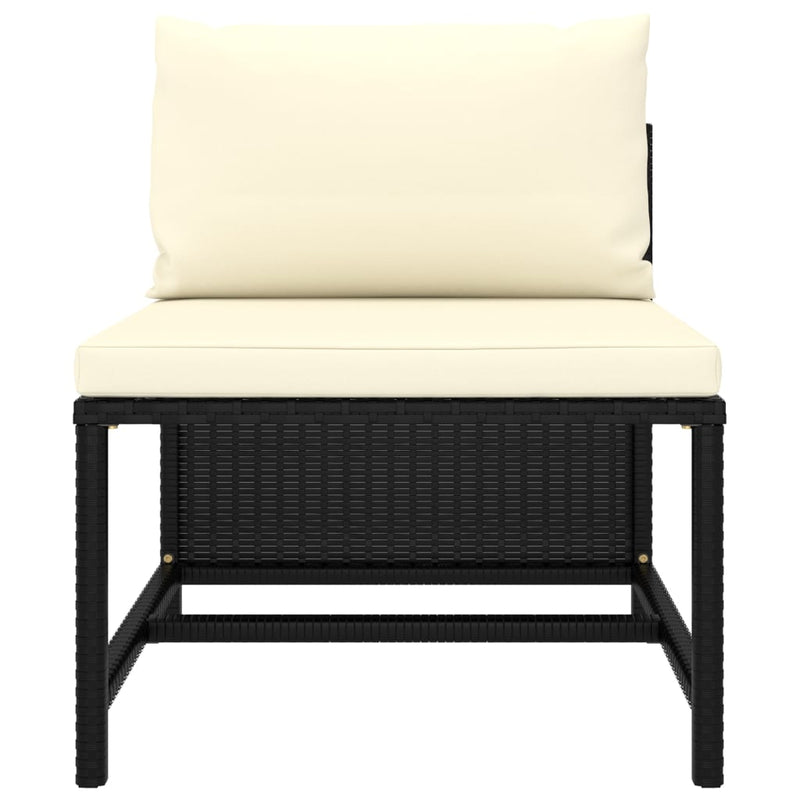 12 Piece Garden Lounge Set with Cushions Poly Rattan Black Payday Deals