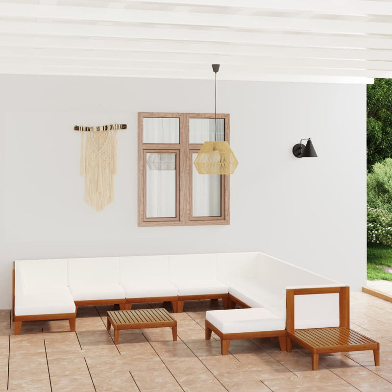 12 Piece Garden Lounge Set with Cushions Solid Acacia Wood Payday Deals