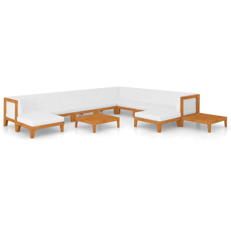 12 Piece Garden Lounge Set with Cushions Solid Acacia Wood Payday Deals