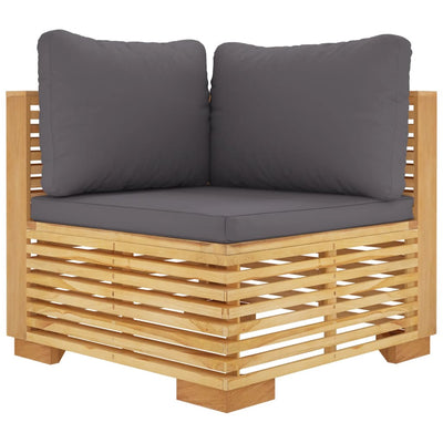 12 Piece Garden Lounge Set with Cushions Solid Teak Wood Payday Deals