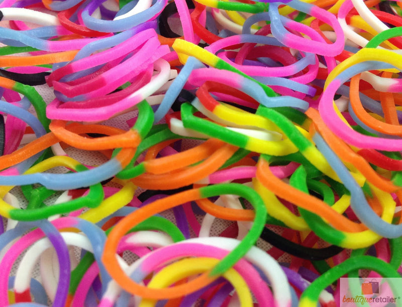 1200 pcs LOOM BANDS Rubber Refill Kit DIY Magical Bracelet 36S Clips,6 Hook Payday Deals