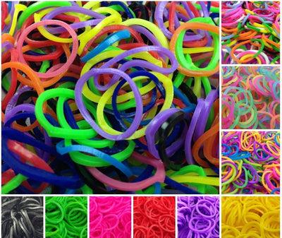 1200 pcs LOOM BANDS Rubber Refill Kit DIY Magical Bracelet 36S Clips,6 Hook Payday Deals