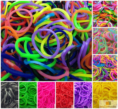 1200 pcs LOOM BANDS Rubber Refill Kit DIY Magical Bracelet 36S Clips,6 Hook Payday Deals