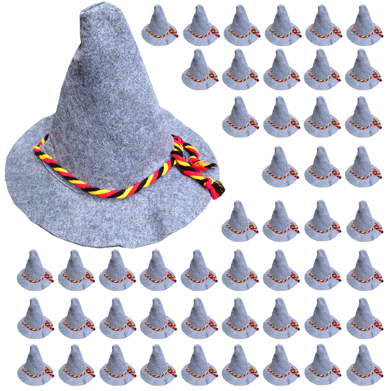 50x Adult Bavarian Beer Hat Oktoberfest German Octoberfest Costume Wizard