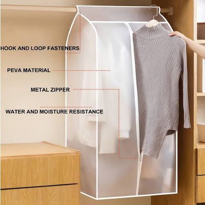 120cm Clothes Dust Cover Wardrobe Cloth Cover Clothes Storage Bag For Garments Suits Dresses Coats Payday Deals